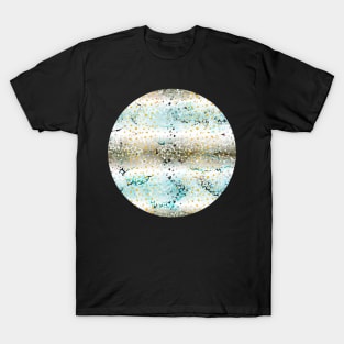 Colourful gradient unique flowers leopard stripes abstract modern 282 Pattern T-Shirt